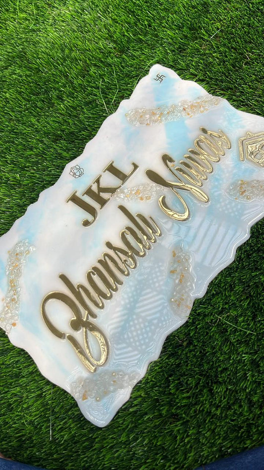 Resin Elegance Signature Plaque