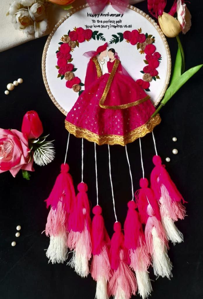 Sewn With Love- Anniversary Embroidery Hoops