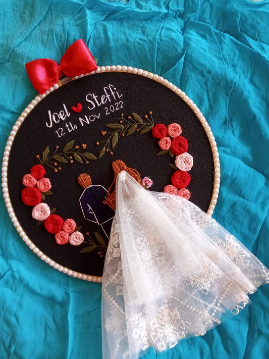 Radiant Love Embroidery Hoop