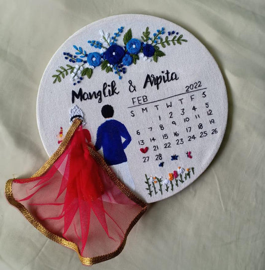 Entwined Hearts Embroidery Hoop