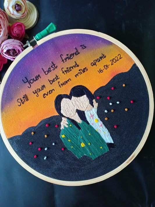 Soulmate Stitches Friendship Hoop