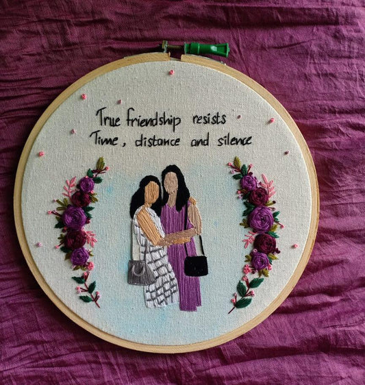 Forever Stitched Friendship Hoop