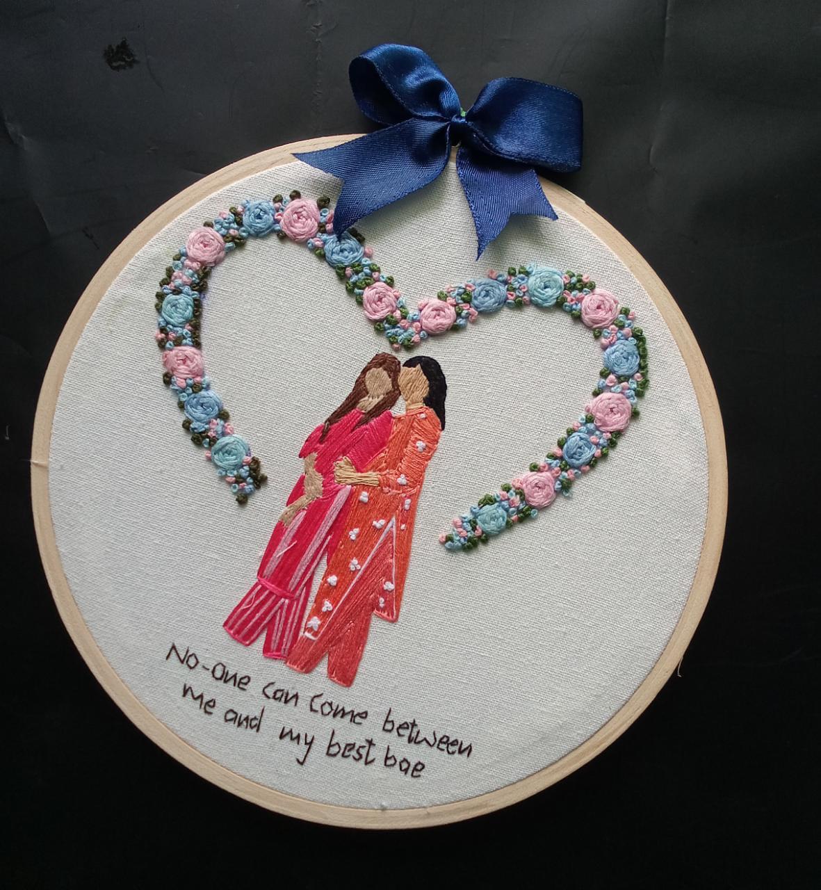 Stitched With Love Friendship Hoop