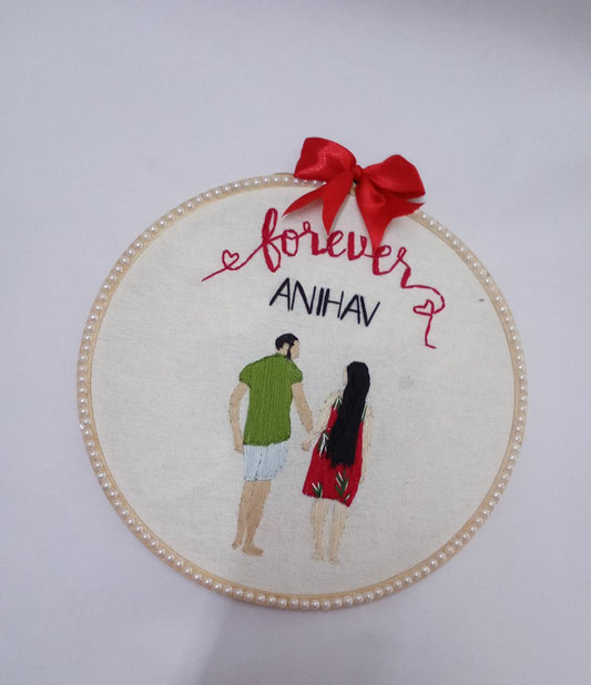 Everlasting Love Embroidery Hoop