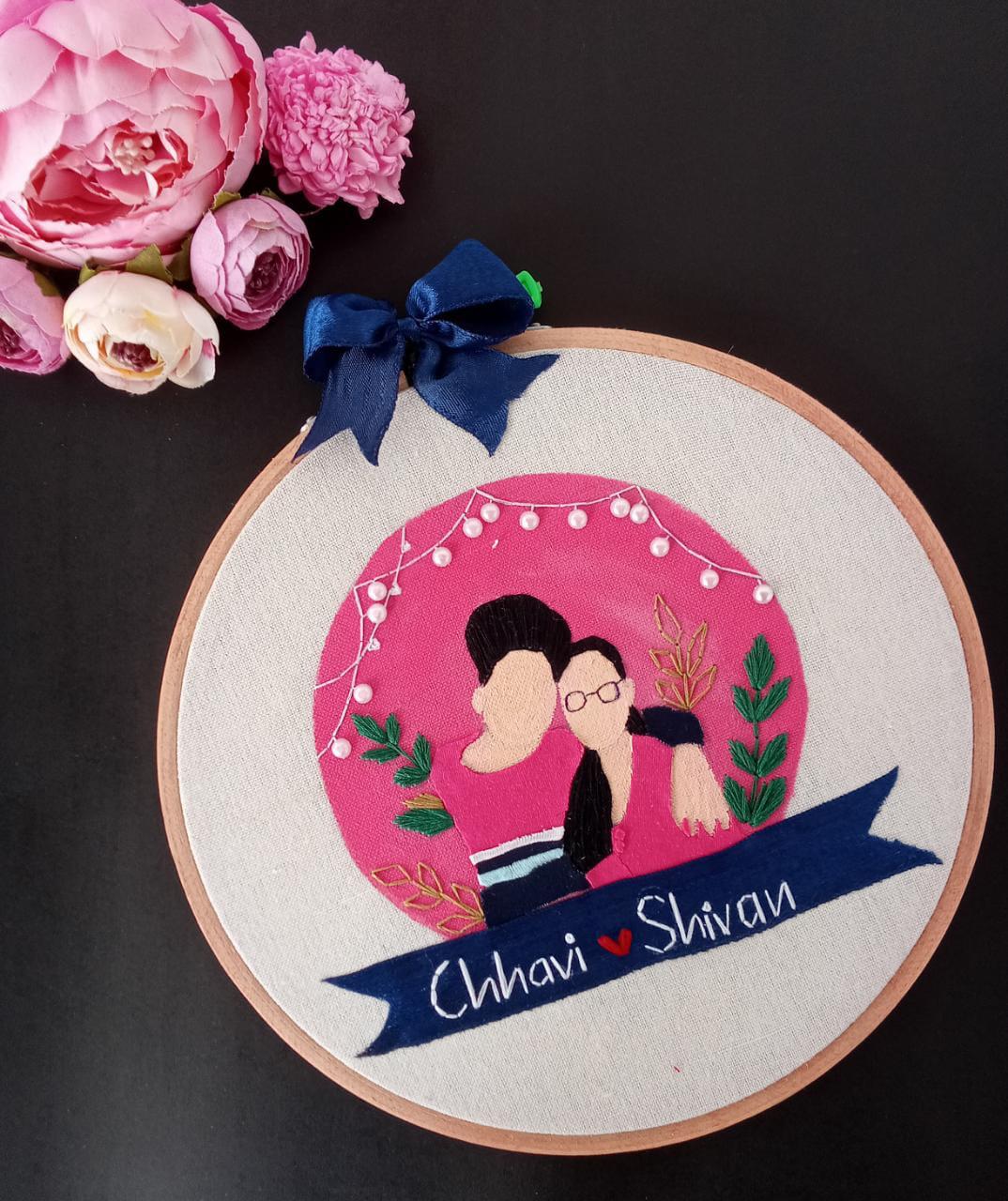 Forever Us Embroidery Hoop