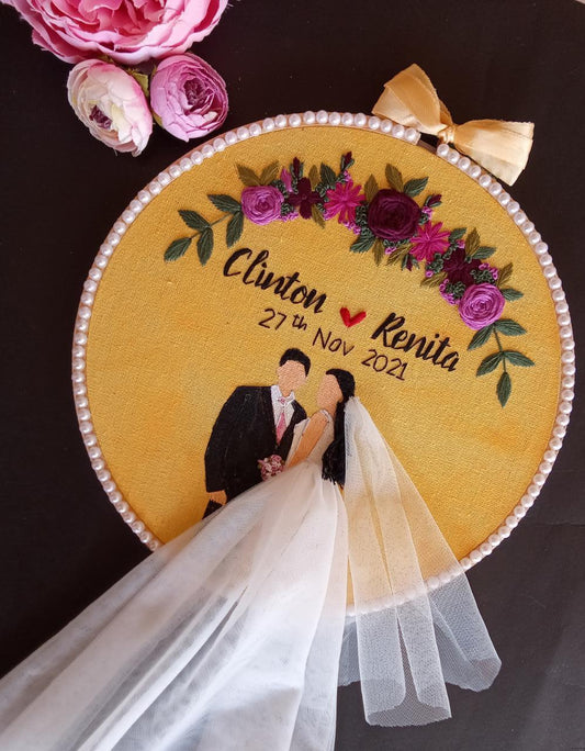 Twined Hearts Embroidery Hoop