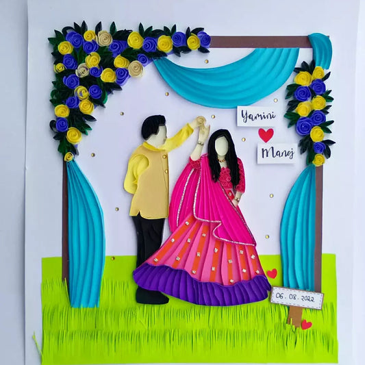 Entwined Hearts, Timeless Love: Explore Our Couple Quilling Creations