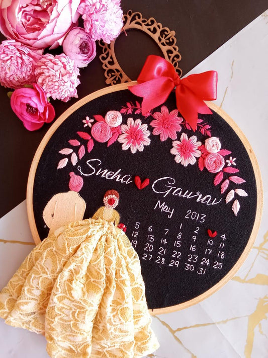 Twined Hearts Embroidery Hoop