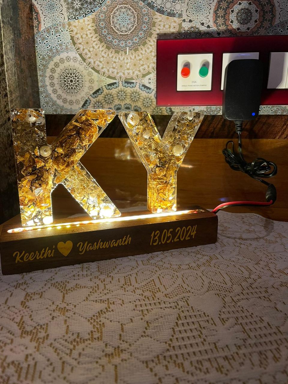KY Forever Resin Initials