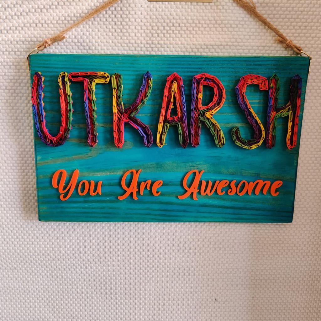 Friendship Mosaic Personalized Name String Art Wall Decor