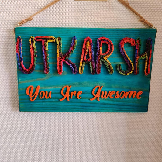 Friendship Mosaic Personalized Name String Art Wall Decor