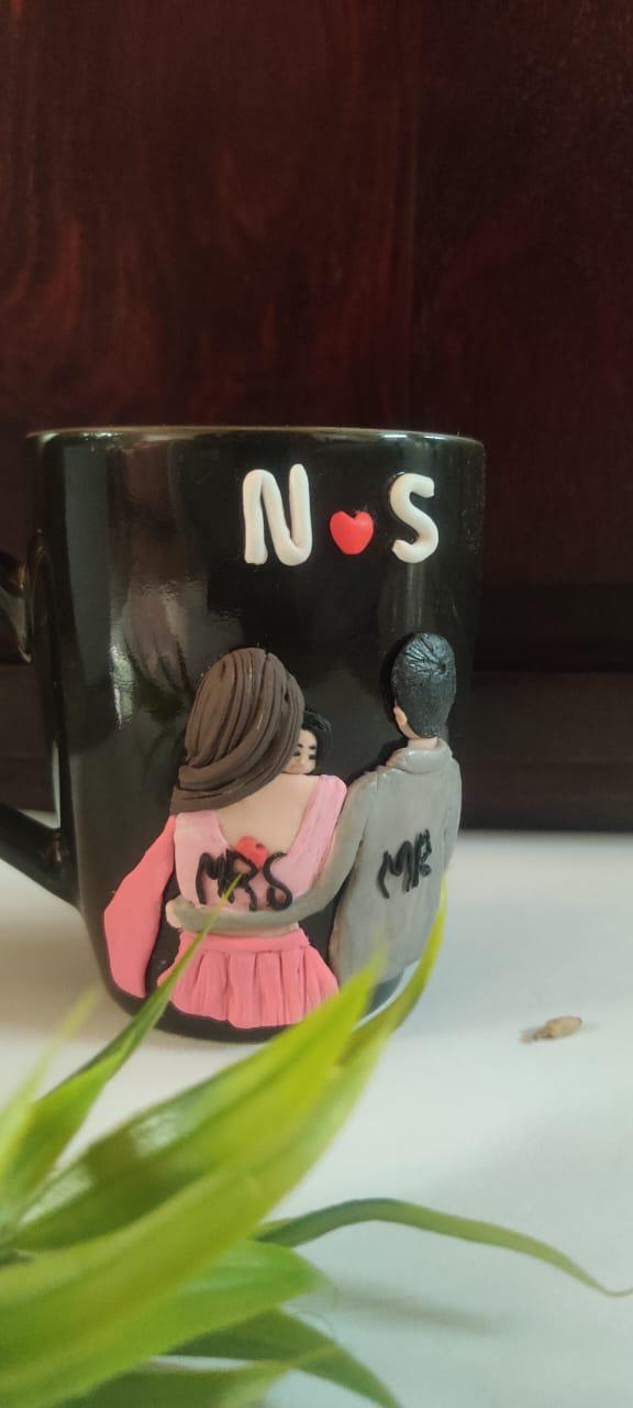 Clay Couple Coffee Mug