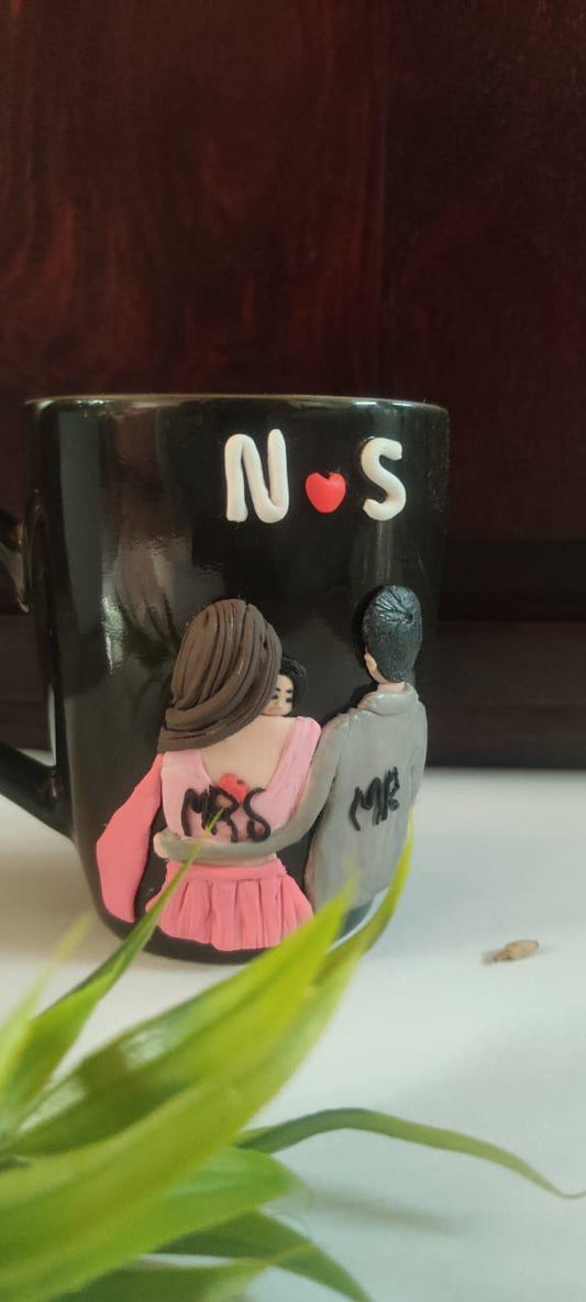 Clay Couple Coffee Mug