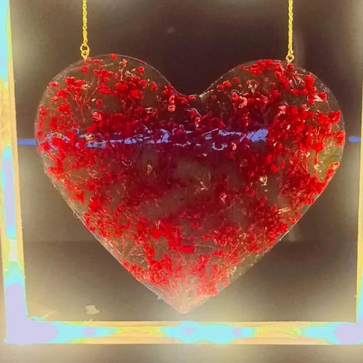 Soulful Serenade Resin Heart Frame