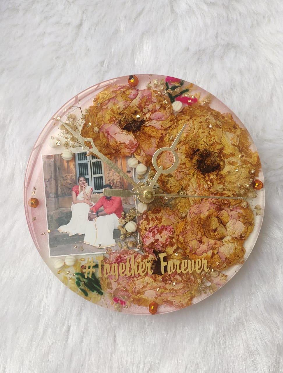 Floral Elegance Wall Clock