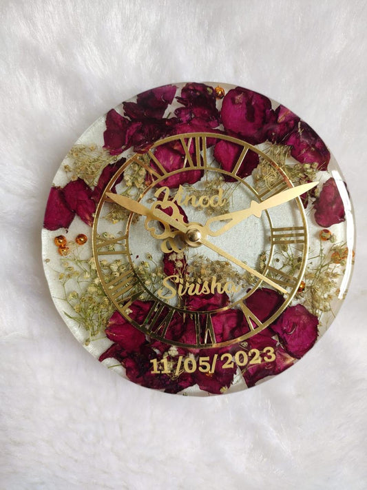 Timeless Petals Wall Clock