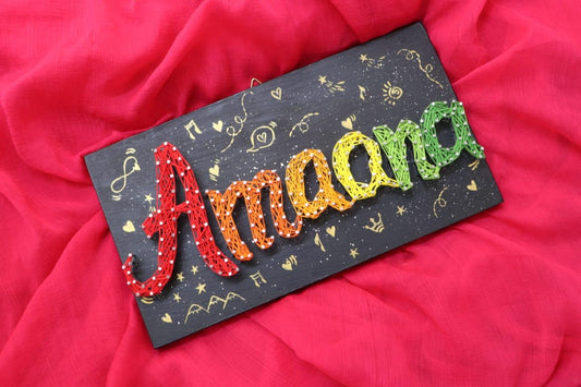String Art Name Plaque