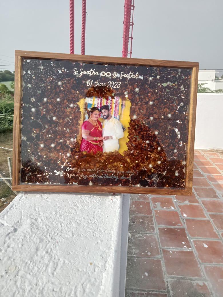 Swetha & Senthil Wedding Memory Frame