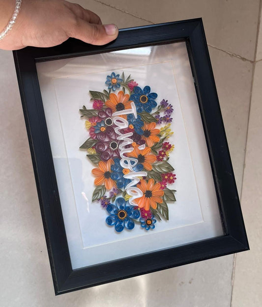 Tanisha Floral Quilled Art Frame