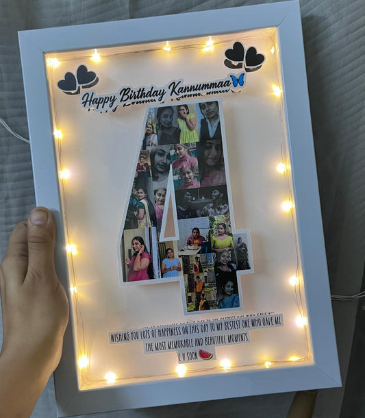 Kannummaa 4th Birthday Light Frame