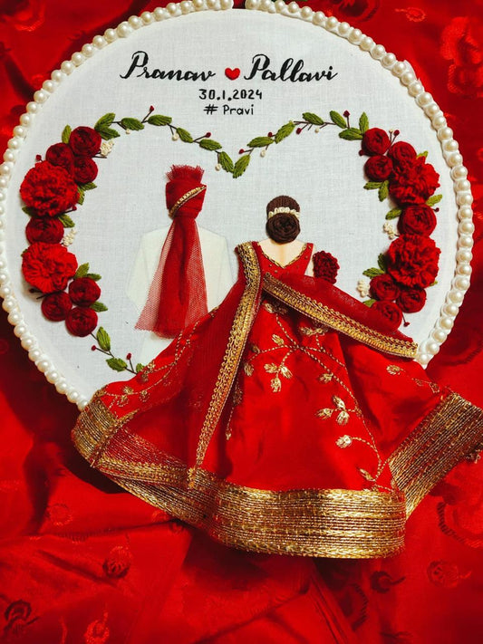 Embroidered Anniversary Hoop