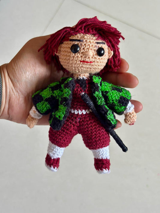 Handmade Crocheted Tanjiro Kamado Doll