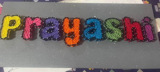 Custom String Art Name Plaque