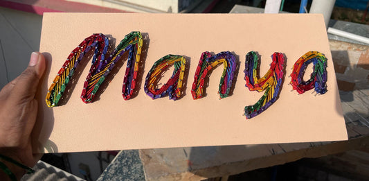 Custom String Art Name Plaque
