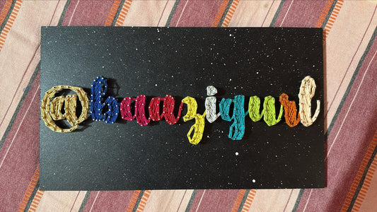 Custom String Art Name Plaque