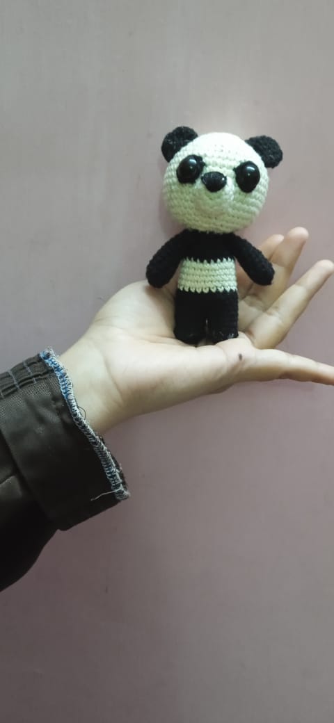 Handmade Crochet Panda Toy