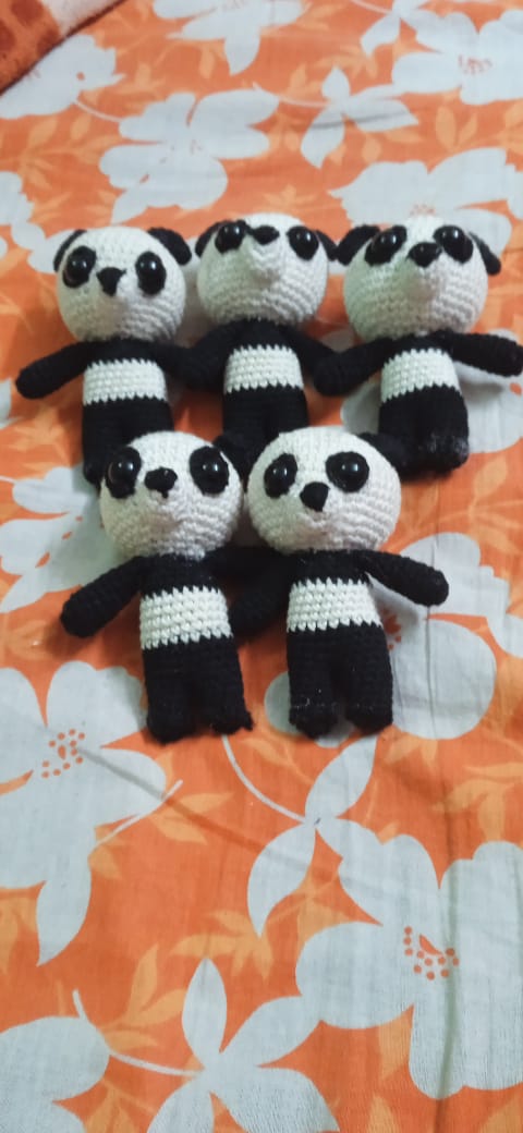 Handmade Crochet Panda Toy