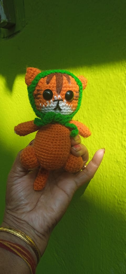 Handmade Crochet Tiger Toy