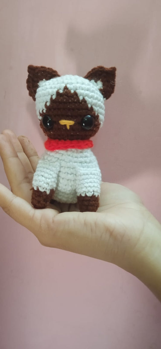 Handmade Crochet Siamese Cat Toy