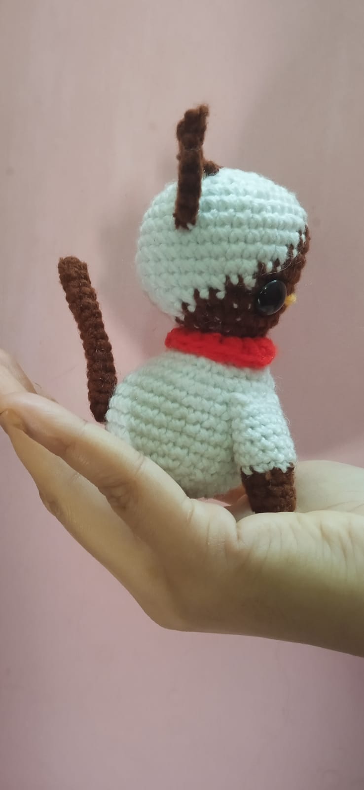 Handmade Crochet Siamese Cat Toy