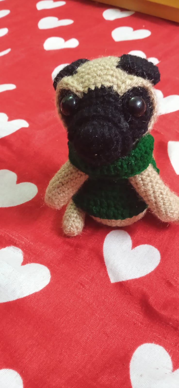 Handmade Crochet Pug Toy