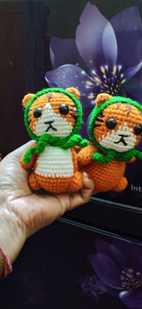 Handmade Crochet Tiger Toy