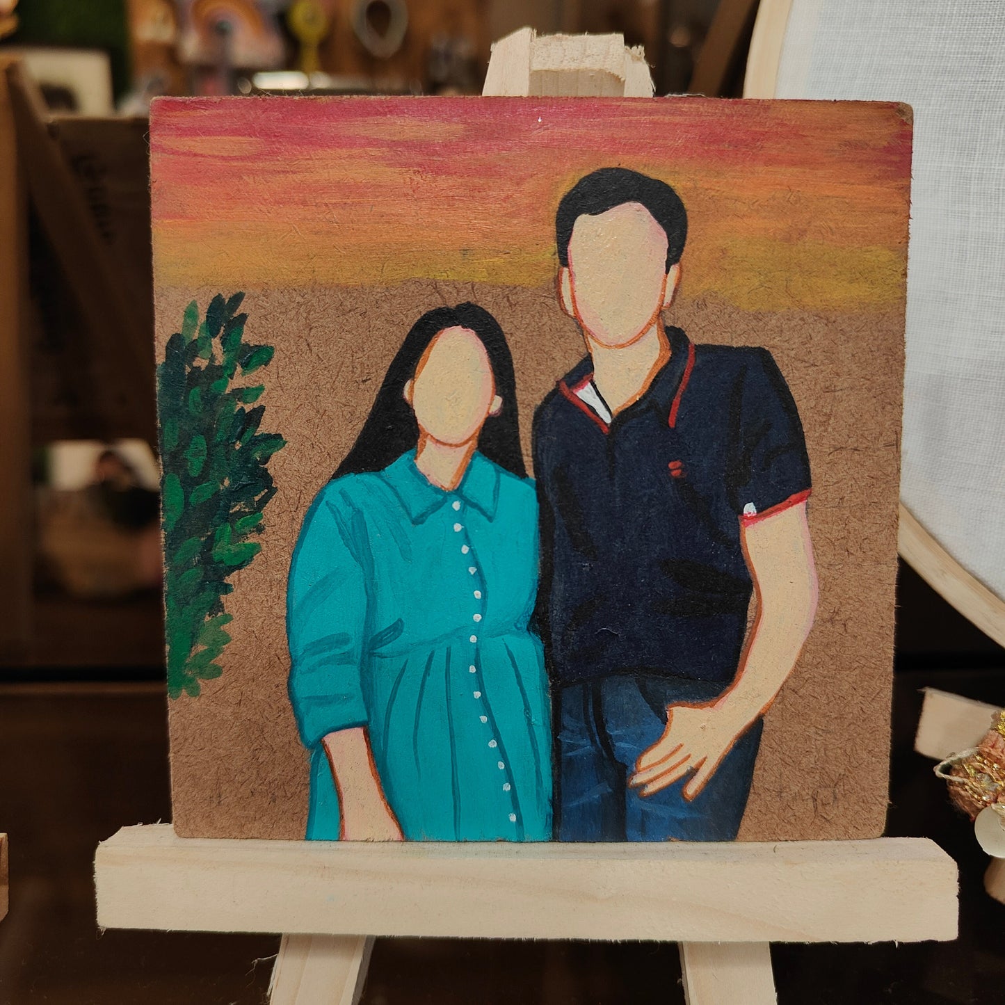 Eternal Togetherness A Handmade Couple's Portrait