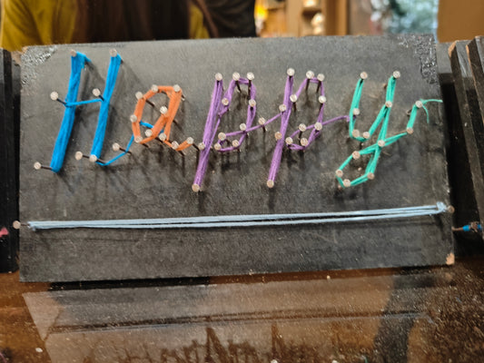 Happy Vibes String Art