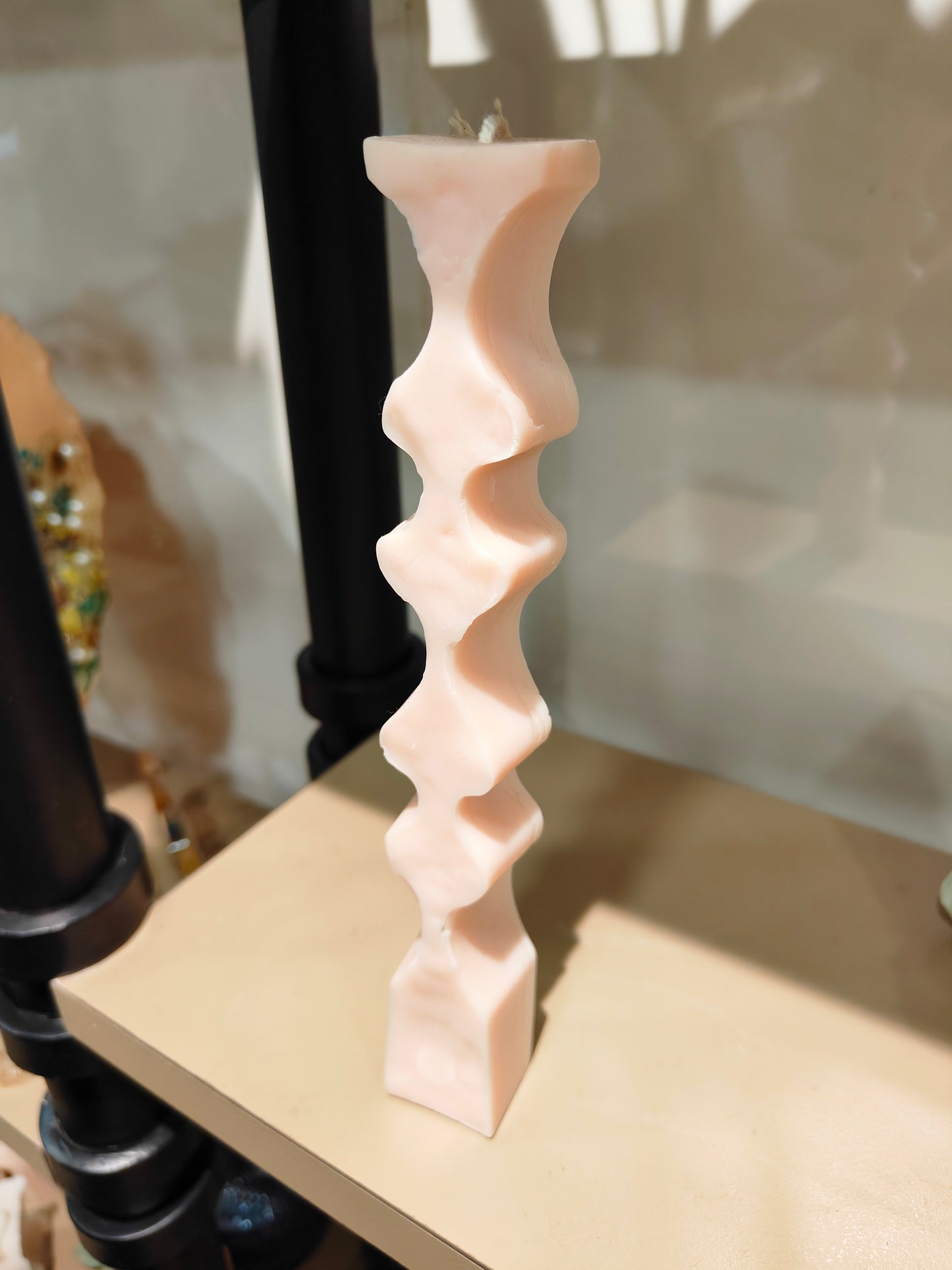 Whimsical Flame: Artistic Candle