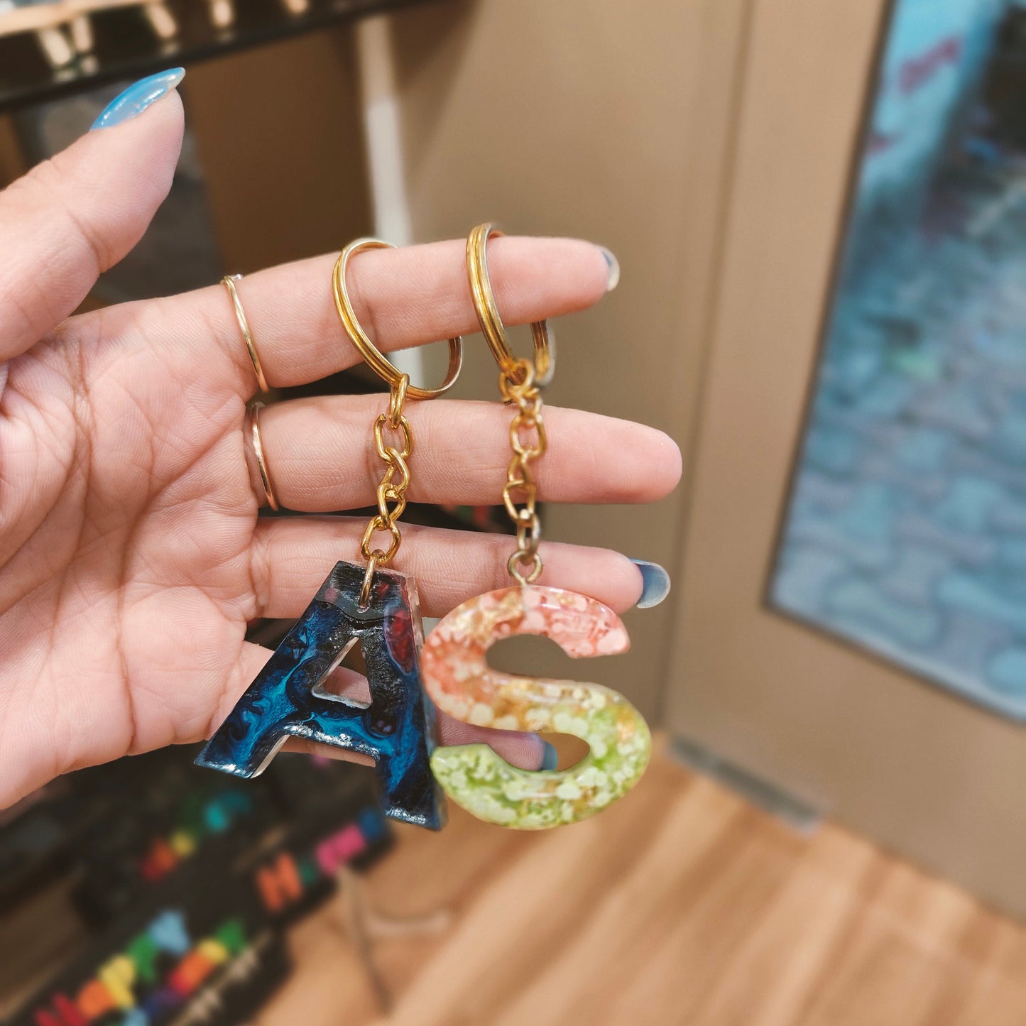 Alcoholic Resin Keychain