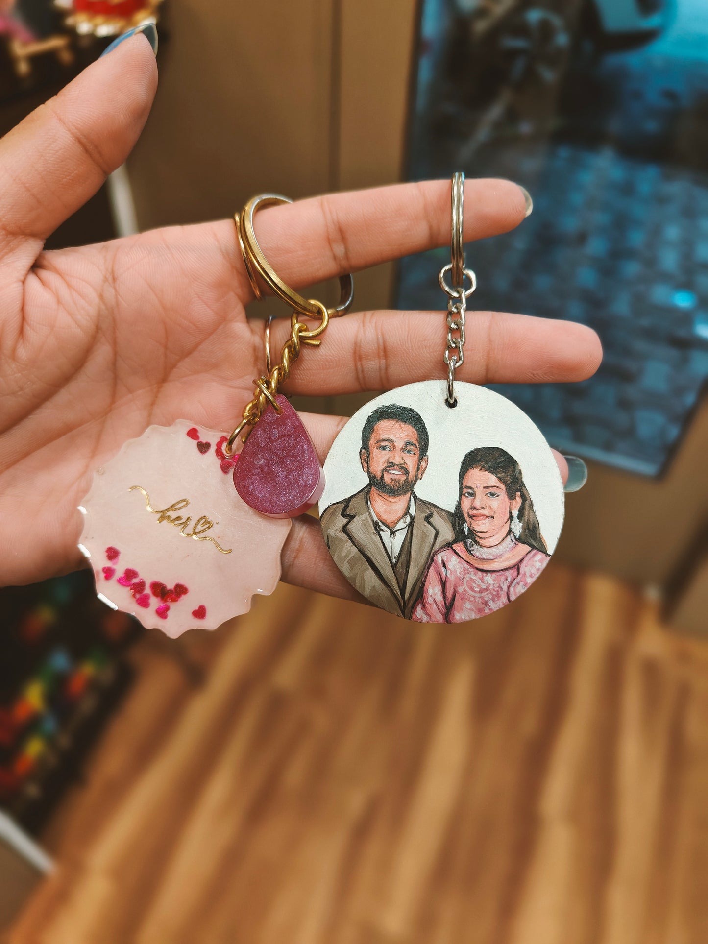 Personalized Portrait & Resin Keychains