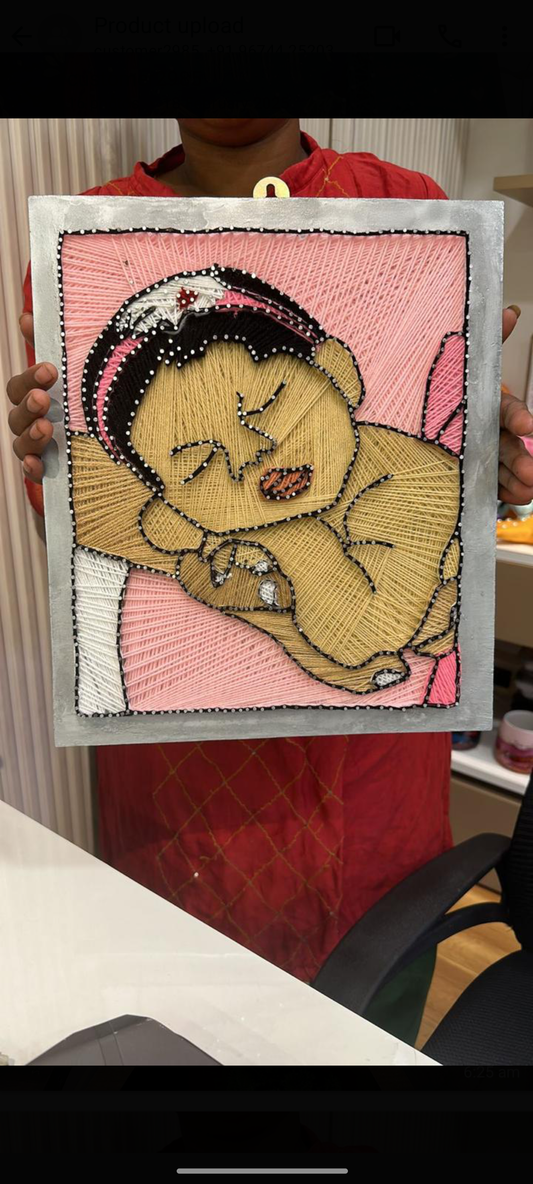 String Art Baby Portrait