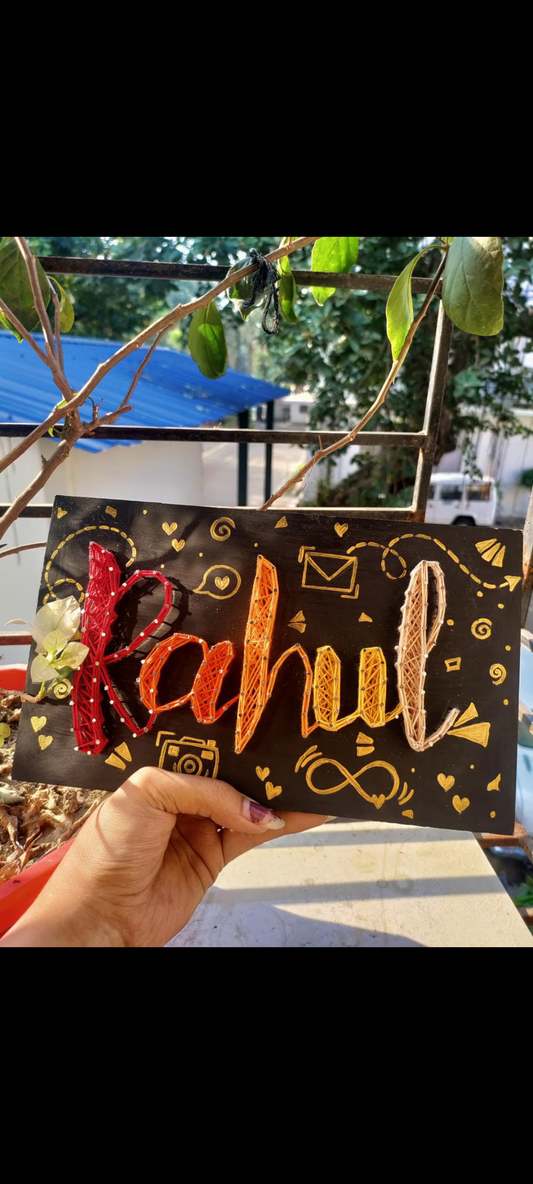 Personalized String Art Name Sign