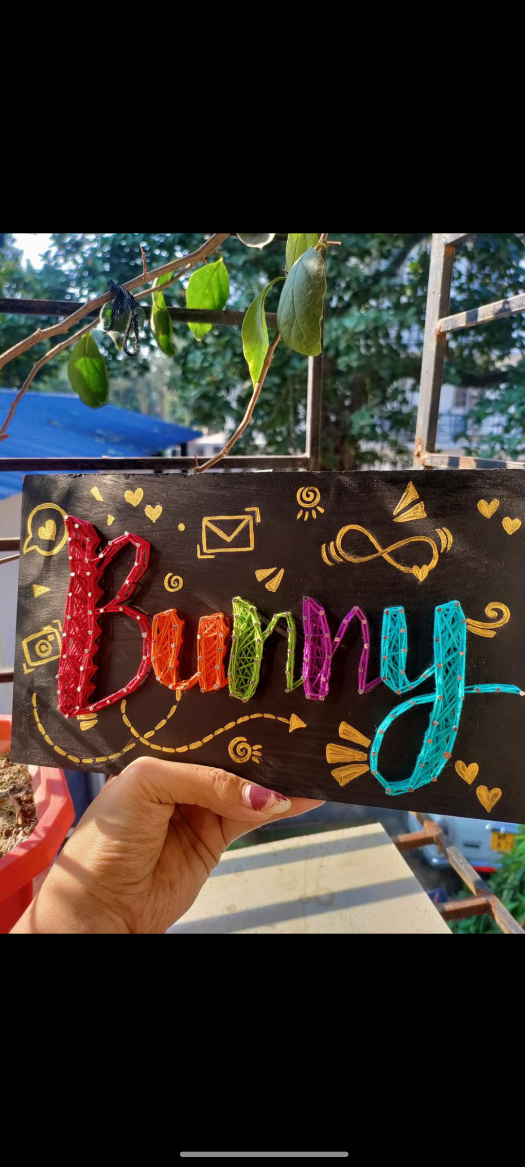 Personalized String Art Name Sign