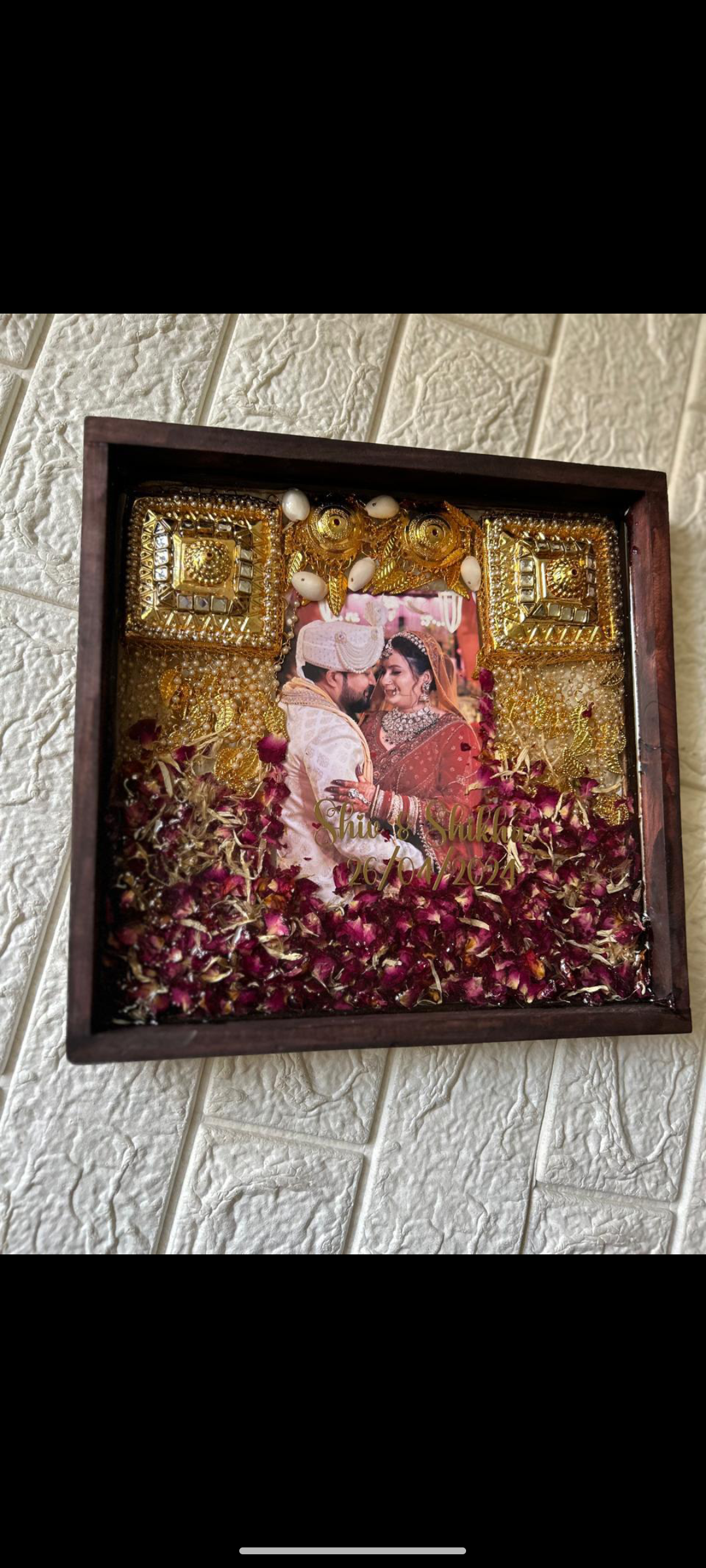 Wedding Keepsake Resin Frame