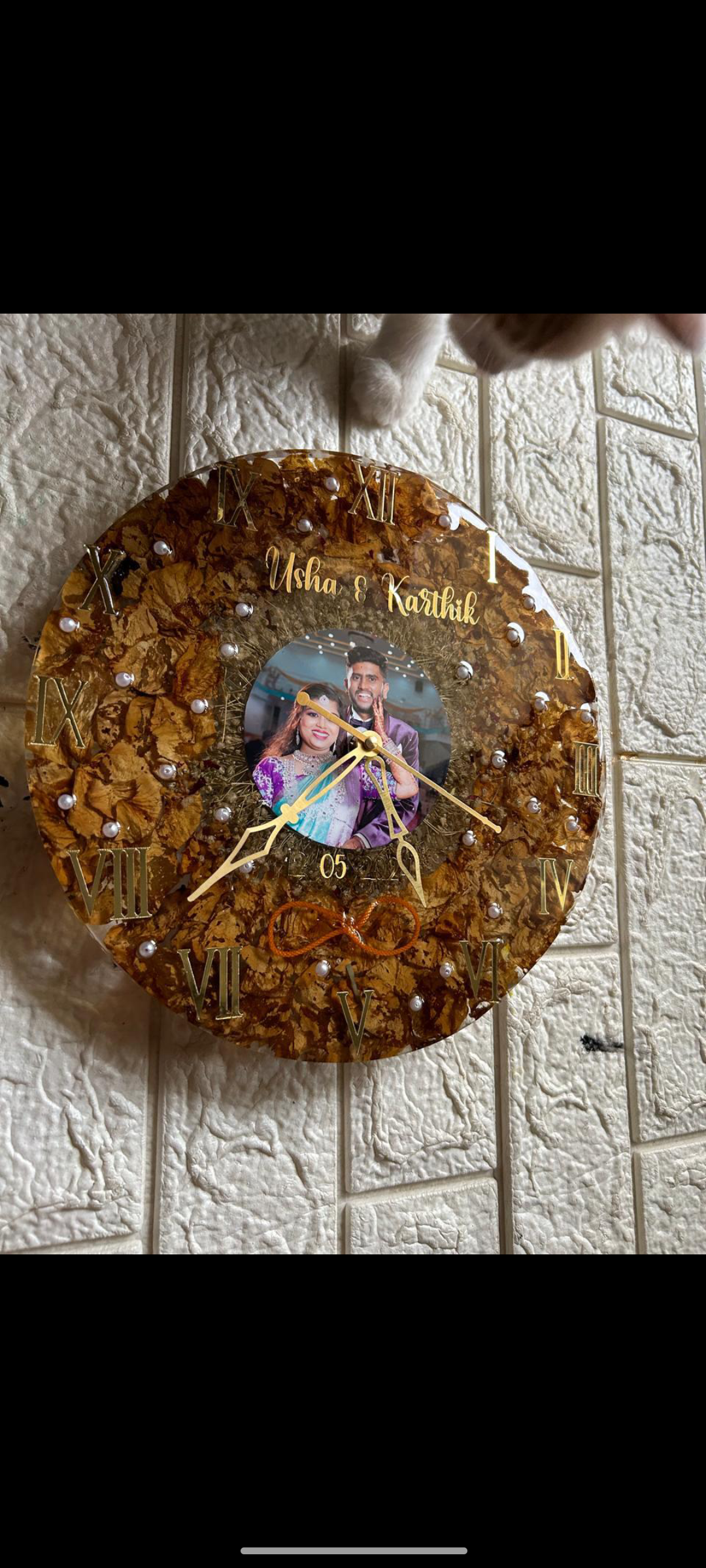Golden Hour Varmala Clock