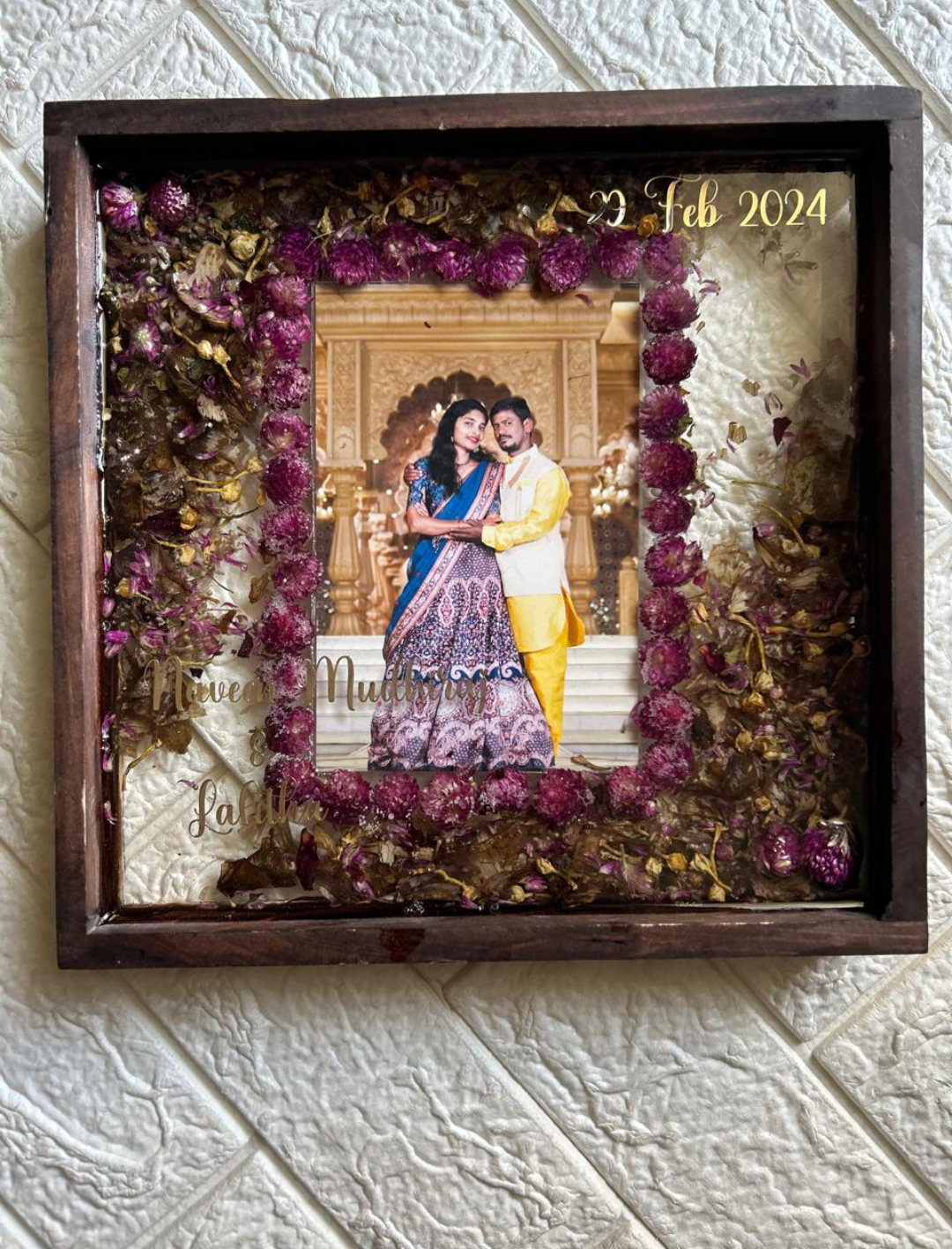 Golden Moments" Resin Frame