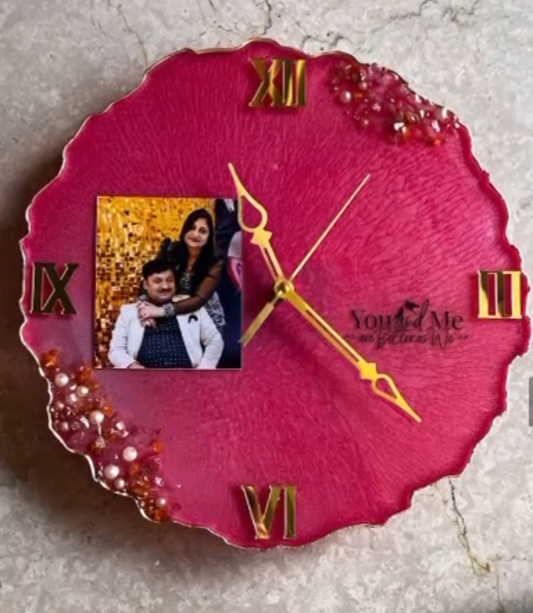 You and Me Forever Resin Photo Clock