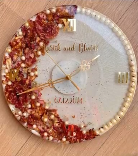 Kartik and Bharti Wedding Date Clock