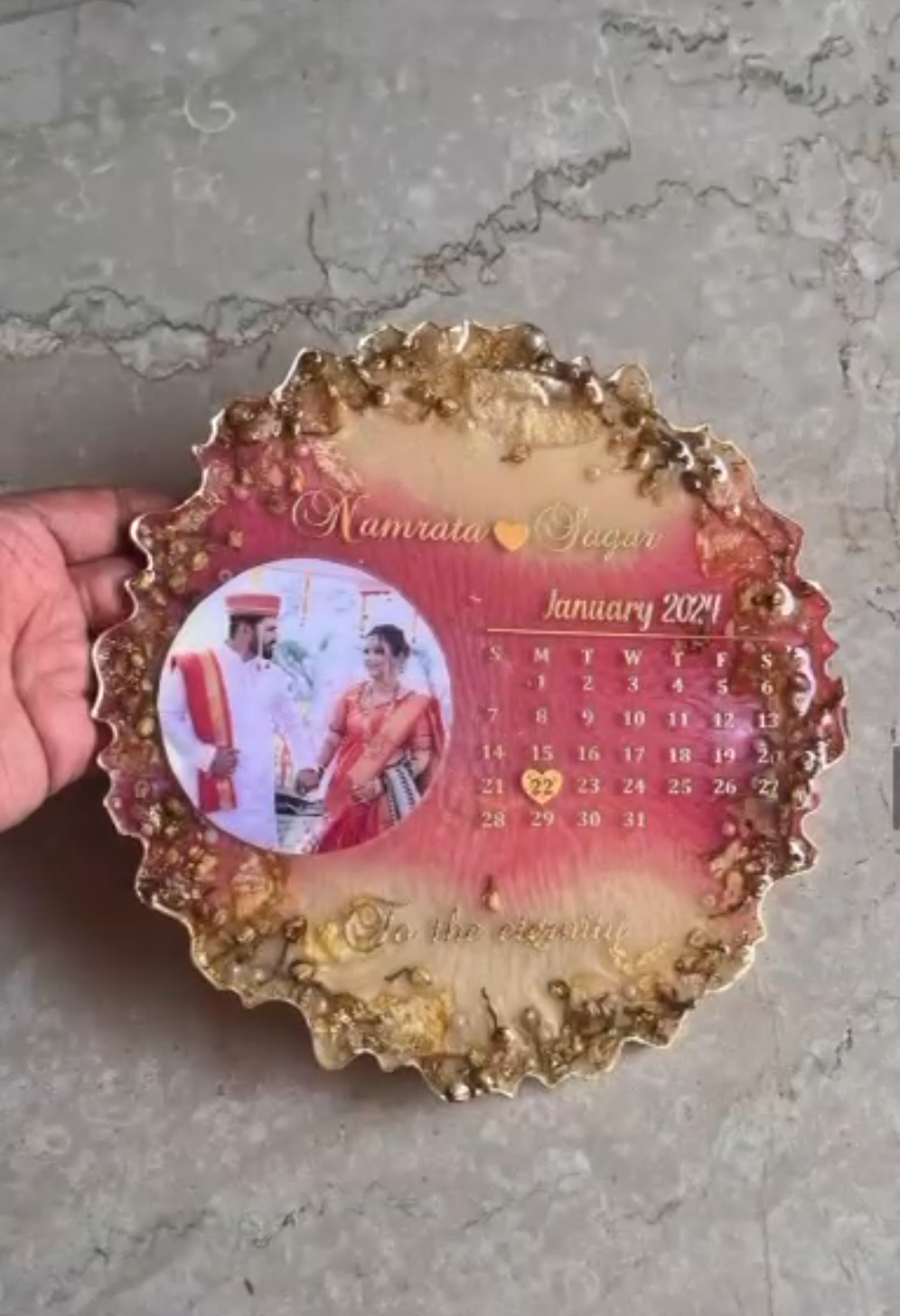 January 2024 Calendar Keepsake